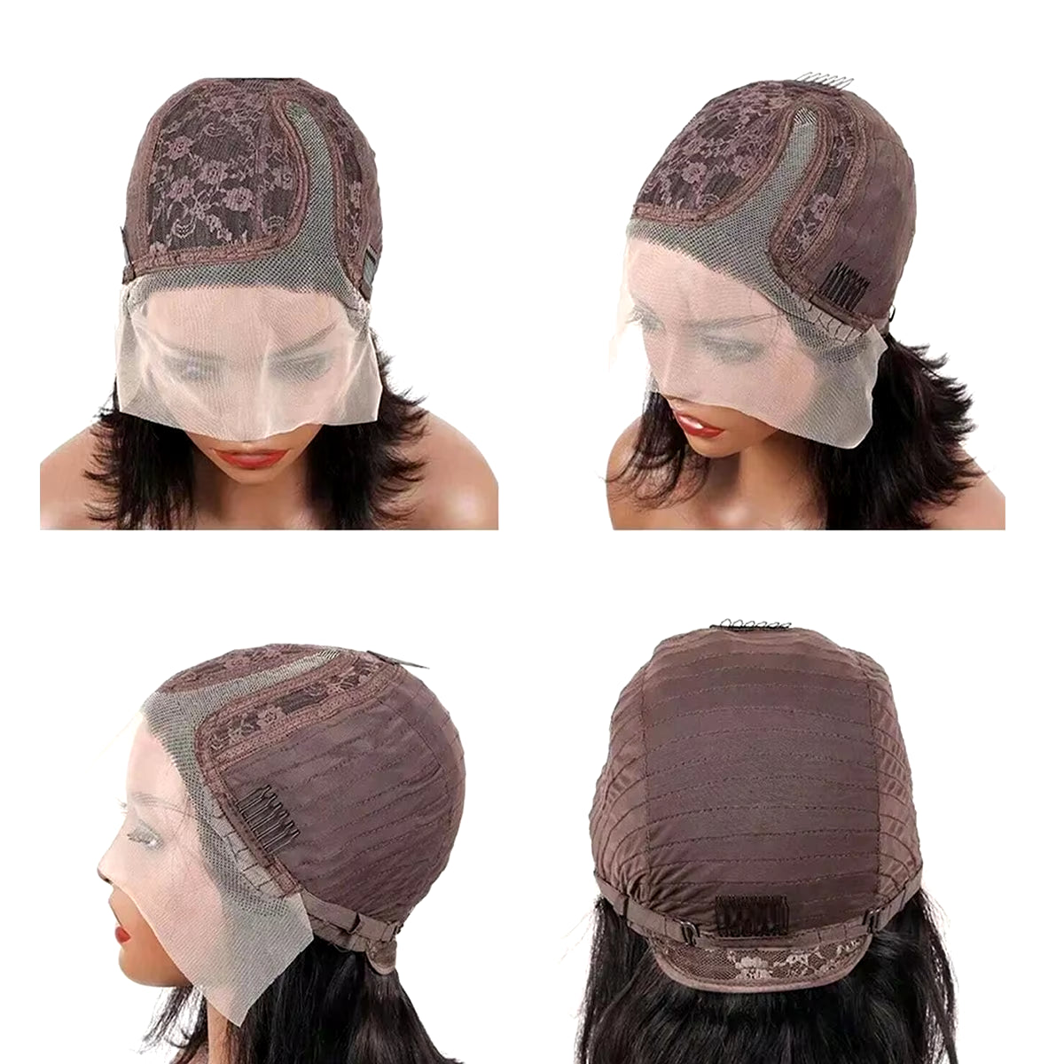 Hot Sale Short BOB Wig T Part Side Part Bob Wigs Lace Frontal Cuticle Aligned Pre Plucked Brazilian Human Hair for Black Women