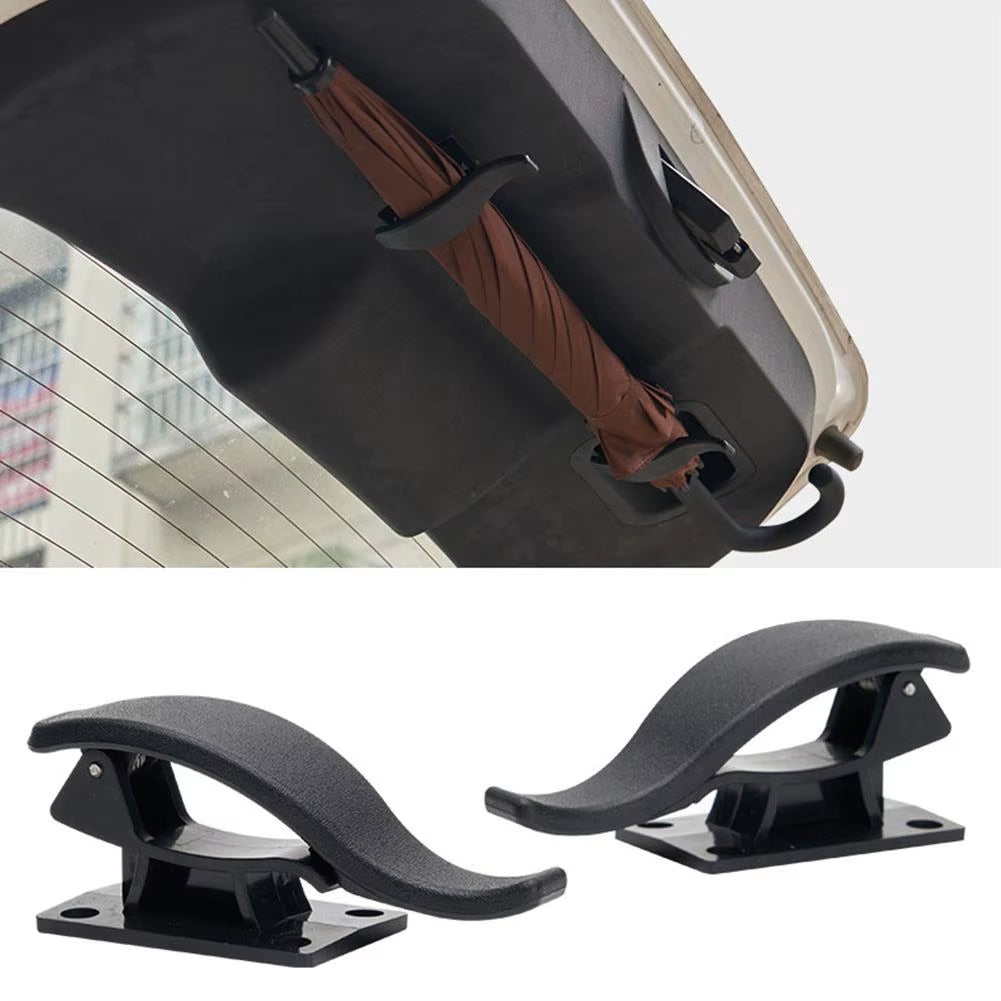 2Pcs Car Hook, Car Umbrella Storage Car Interior,Seat Back Hook, Multi-Purpose Trunk Umbrella Fixing Bracket