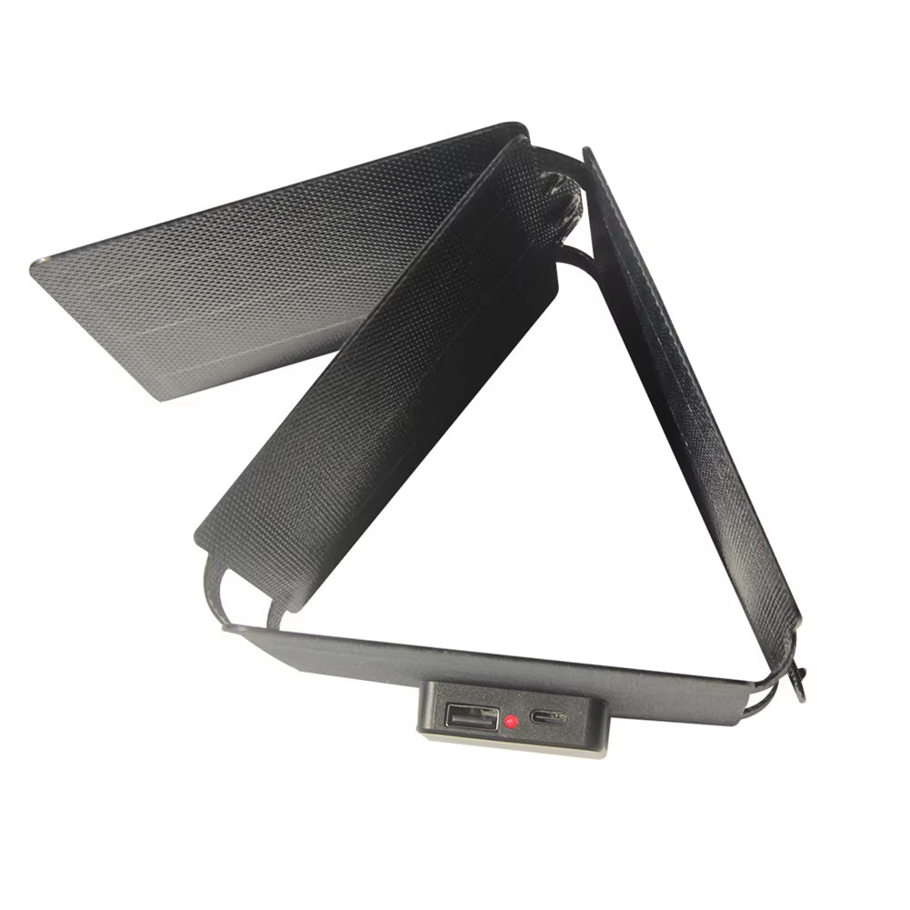 20W Flexible ETFE Solar Panel Charger Usb/Type-C Foldable Solar Panels IPX6 Waterproof Flexible Folding Solar Charger for Phone