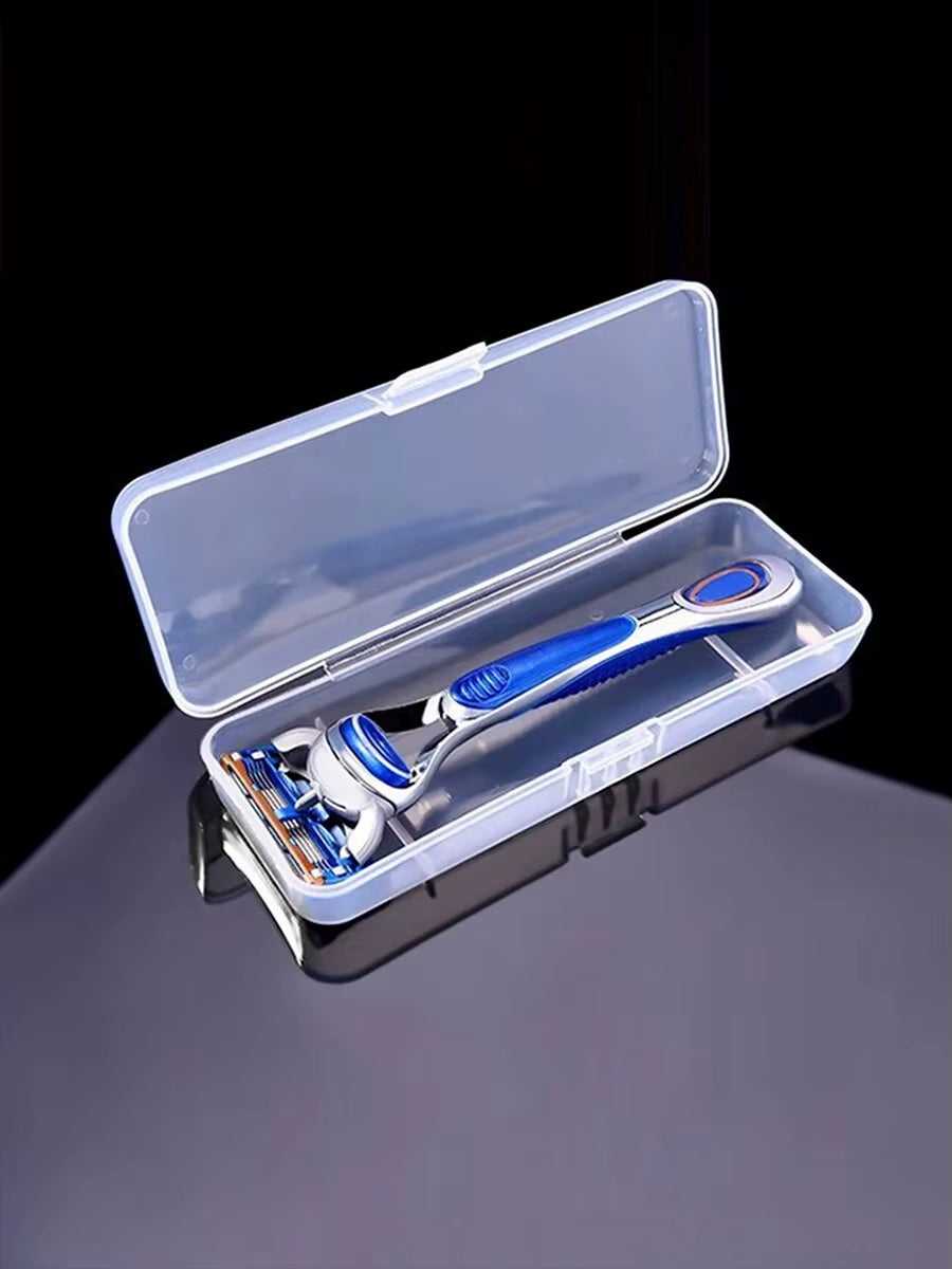 Manual Shaver Storage Box Specialized Tool Holder for Business Trips Double-Layer Multifunctional Portable