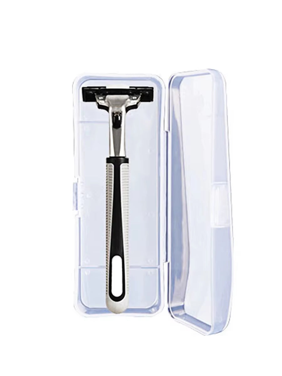 Manual Shaver Storage Box Specialized Tool Holder for Business Trips Double-Layer Multifunctional Portable