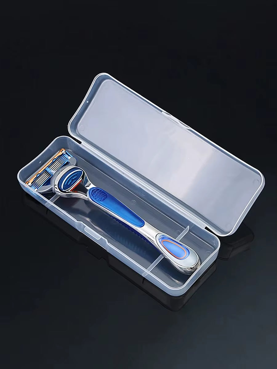 Manual Shaver Storage Box Specialized Tool Holder for Business Trips Double-Layer Multifunctional Portable