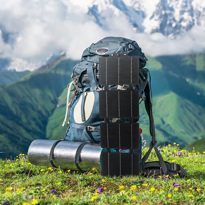 20W Flexible ETFE Solar Panel Charger Usb/Type-C Foldable Solar Panels IPX6 Waterproof Flexible Folding Solar Charger for Phone
